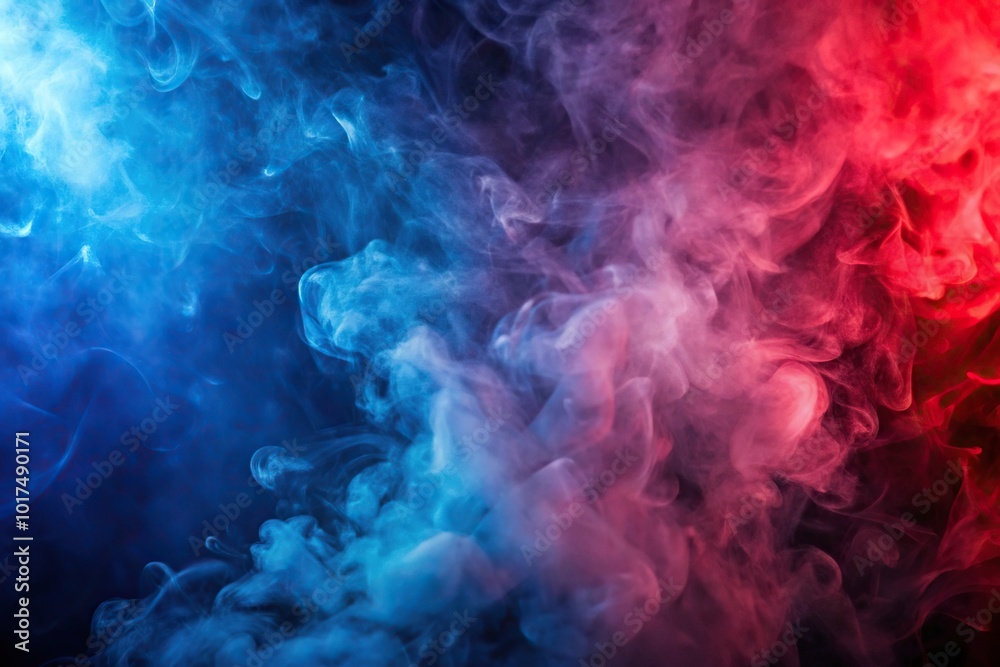 Abstract red and blue background with gradient effect and smoke Abstract red and blue background with gradient effect and smoke