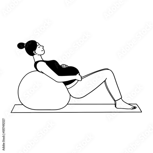 Pregnant woman exercise