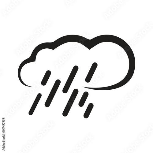 Rain logo design with modern concept