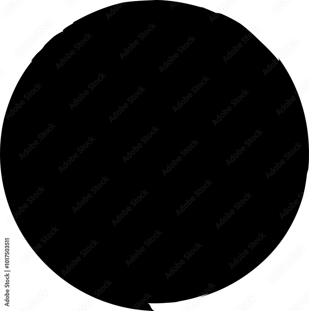 Circle ink brush stroke, round shape Circle ink brush stroke, round shape