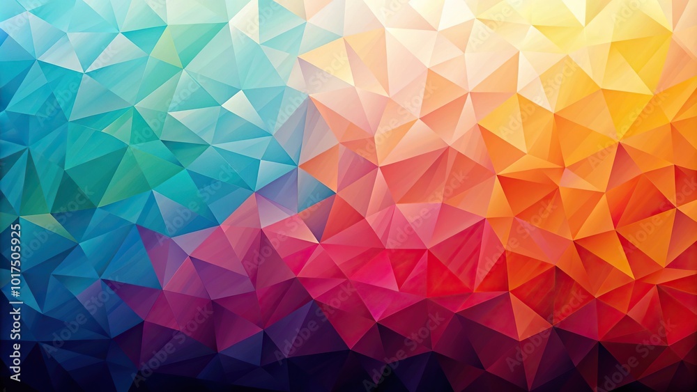 Fototapeta premium Abstract low poly background with triangles Silhouette