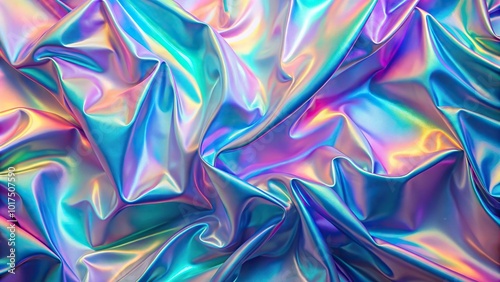 Abstract holographic texture material background Macro