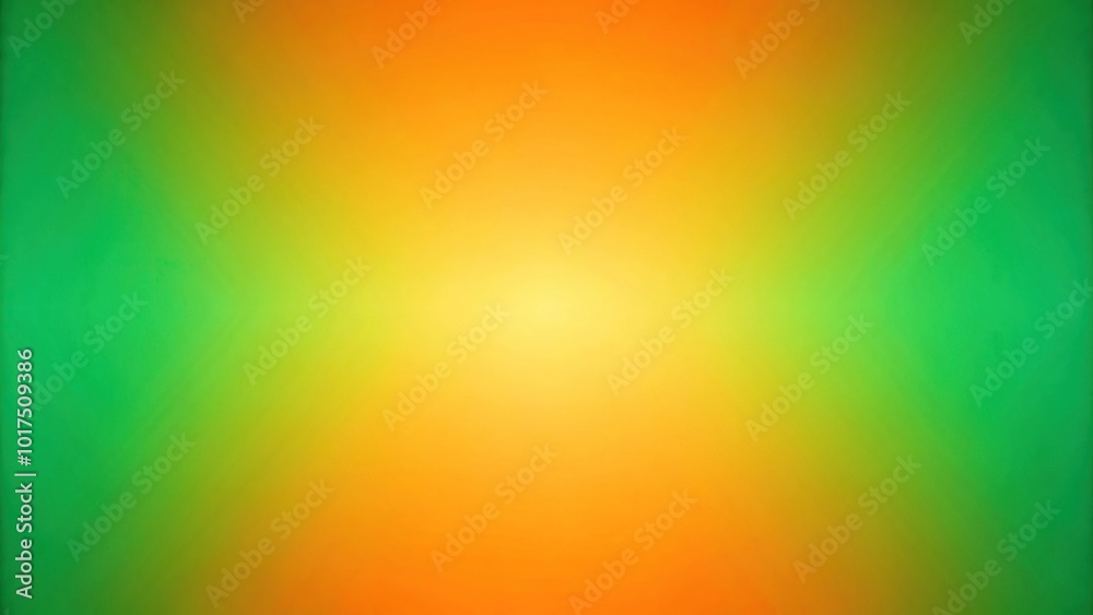 Abstract green and orange gradient background with symmetrical design Abstract green and orange gradient background with symmetrical design