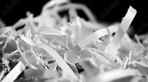 Shredded Paper Closeup. photo