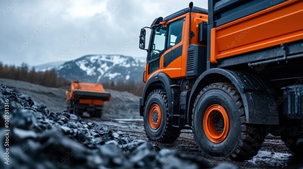 Heavy Duty Machinery in Action at a Construction Site Heavy Duty Machinery in Action at a Construction Site