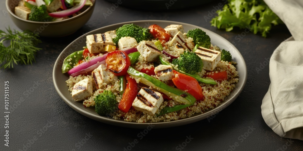 a plate of food with a bowl of vegetables a plate of food with a bowl of vegetables