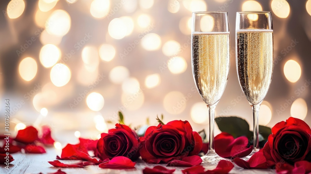 Close up of two glasses with rose wine on wooden table with bokeh background Close up of two glasses with rose wine on wooden table with bokeh background
