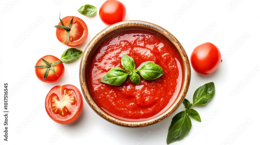 Sauce in bowl on white. Sauce in bowl on white.
