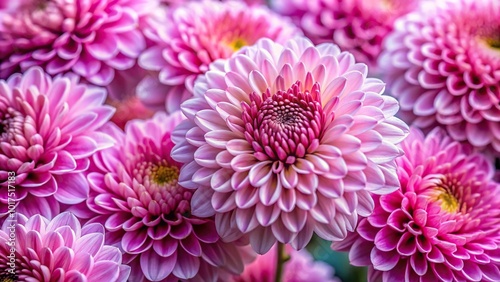 Abstract floral background with pink chrysanthemum flowers