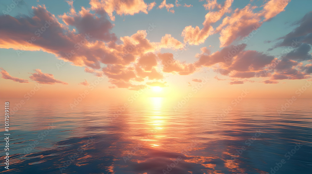 Sunset over the Ocean. Sunset over the Ocean.