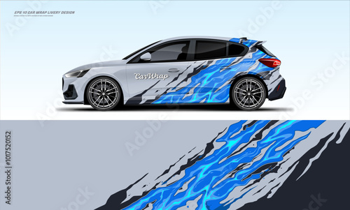 Dirt Racing Car Wrap Livery Abstract Design Van, Truck, Car Rally