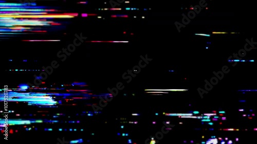 Digital glitch effect, background. 4K