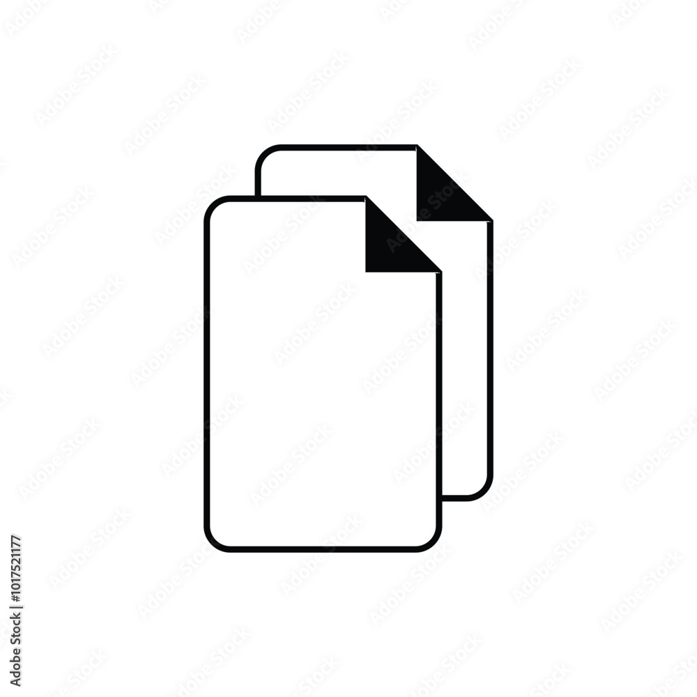 Document icon logo design template isolated illustration Document icon logo design template isolated illustration
