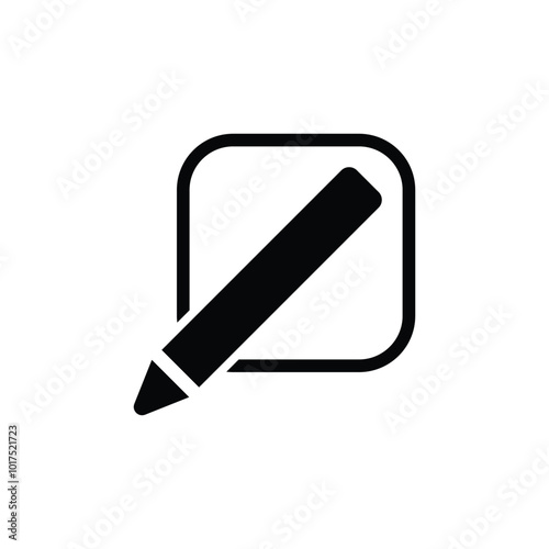 Edit icon logo design template isolated illustration