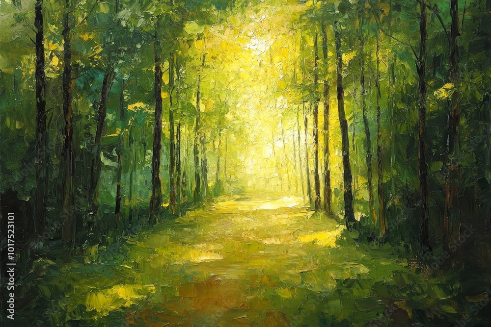 Obraz premium Abstract oil painting illustration background created with Generative AI