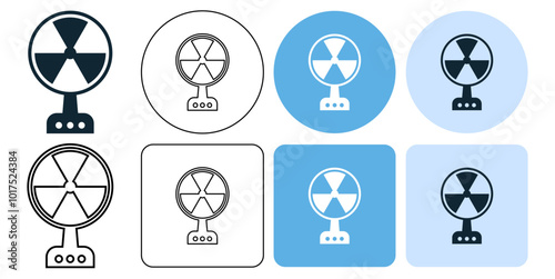 electric fan vector pictogram sign icon symbol ui and ux design, glyphs and stroke line	