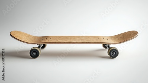 Cinematic Skateboard Product Photography on White Background