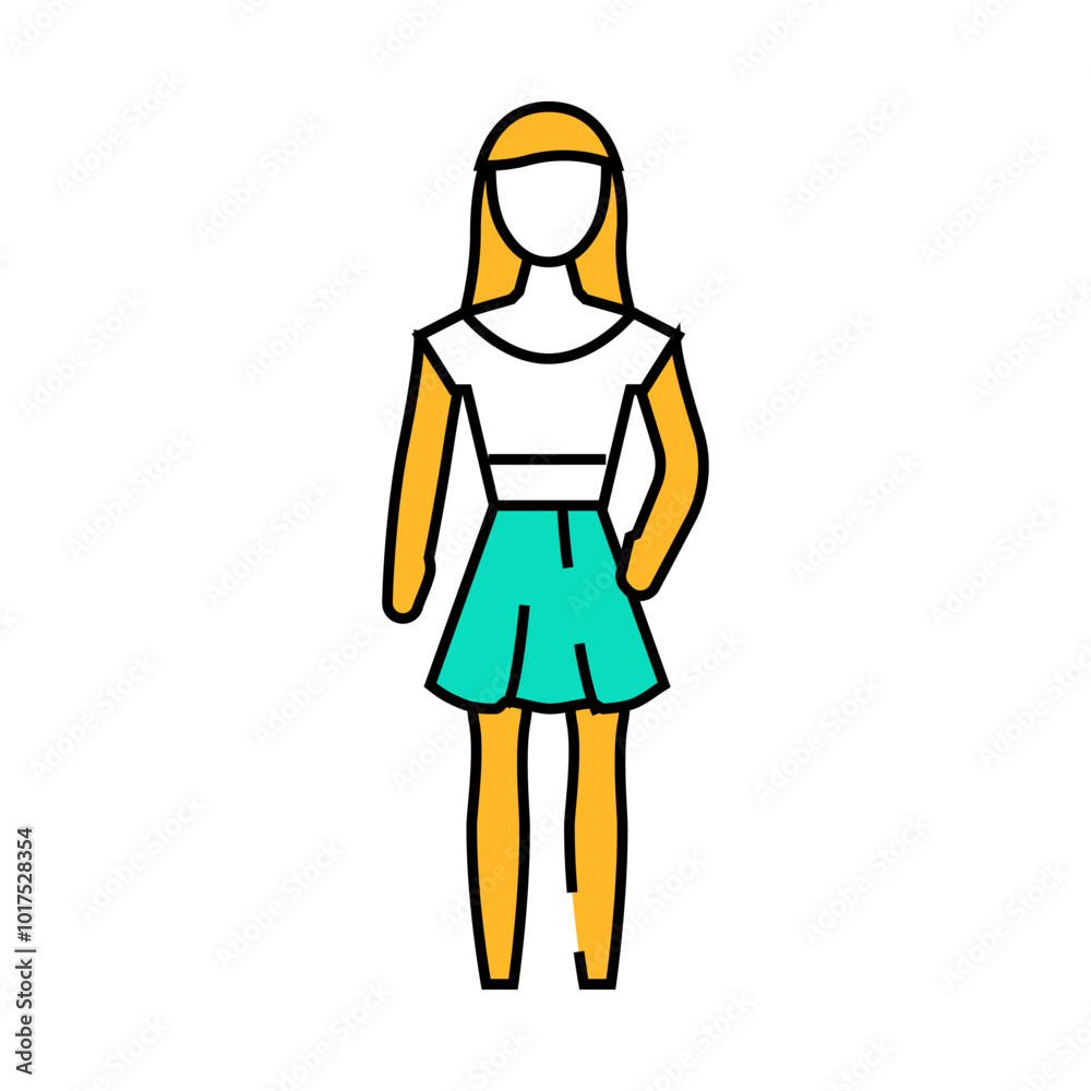 doll toy child line icon vector. doll toy child sign. isolated symbol illustration doll toy child line icon vector. doll toy child sign. isolated symbol illustration