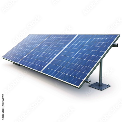 Solar panel isolated on a white background.