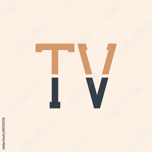 Modern TV Letter Logo Design. Creative and Versatile TV Logo Design Suitable for all Businesses