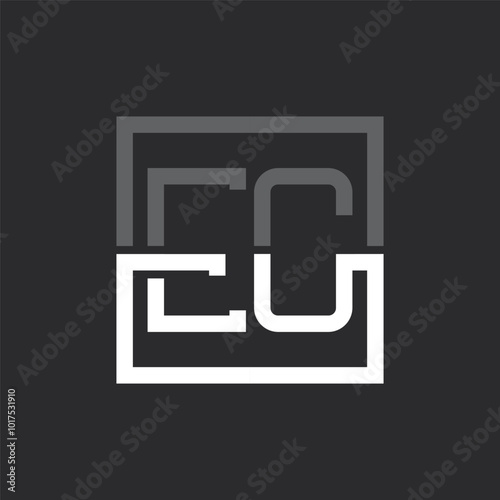 Creative Modern Minimalist EC Letter Logo Design. Letter EC Logo Monogram for any Business