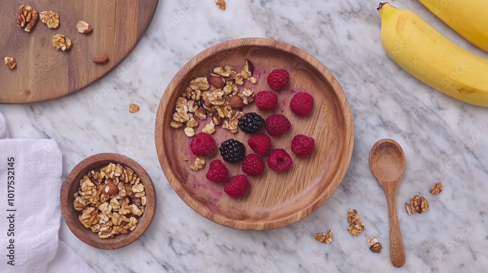 Deliciously Fresh Berry and Granola Bowl: A Healthy Breakfast Delight