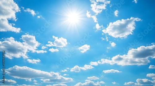 Panorama sunny summer blue sky background sky cloud clear copy space for text can use wallpaper or backdorp photo