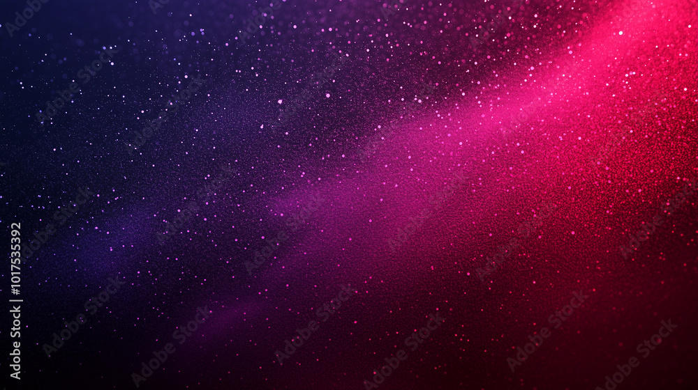 Fototapeta premium Glowing pink and purple patten on dark background, grainy gradient noise texture poster banner backdrop abstract design, power point background