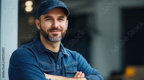 Professional Technician in Modern Workspace photo