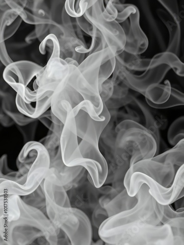 A dramatic and realistic smoke background featuring swirling wisps of smoke in shades of gray and white creating an ethereal and mysterious atmosphere Smoke Explosion Backdrop