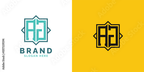 Modern AJ Monogram Logo Design. Initial Letter AJ Logo, Versatile Branding Suitable for any Brand