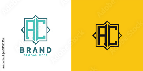 Modern AC Monogram Logo Design. Initial Letter AC Logo, Versatile Branding Suitable for any Brand