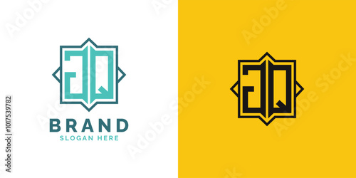 Modern JQ Monogram Logo Design. Initial Letter JQ Logo, Versatile Branding Suitable for any Brand