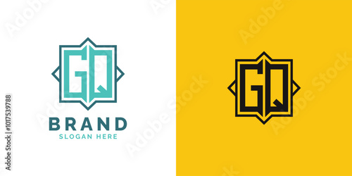 Modern GQ Monogram Logo Design. Initial Letter GQ Logo, Versatile Branding Suitable for any Brand