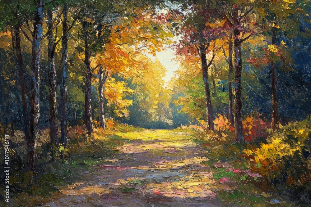 Abstract oil painting illustration background created with Generative AI