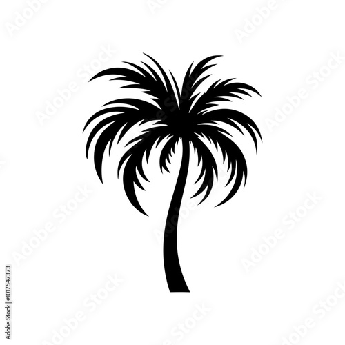 palm tree silhouette vector illustration