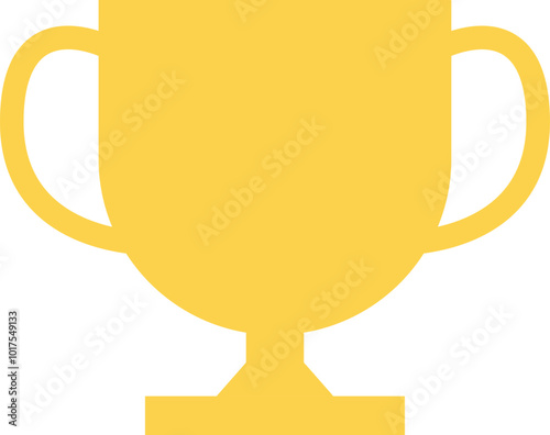 トロフィーのシンプルなイラストアイコン