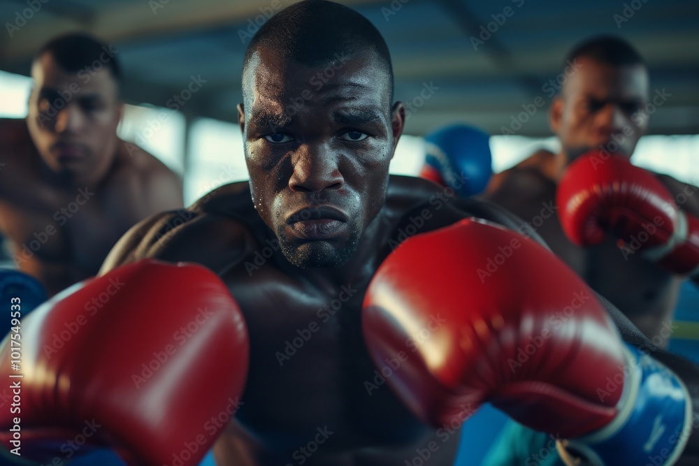 Boxing Training: Focus and Determination in the Ring