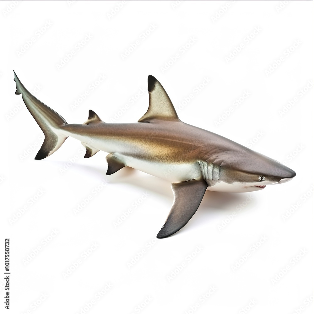 Fototapeta premium Shark isolated on a white background isolated