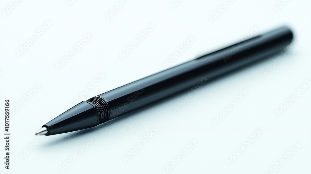 Black Pen on White Background Black Pen on White Background