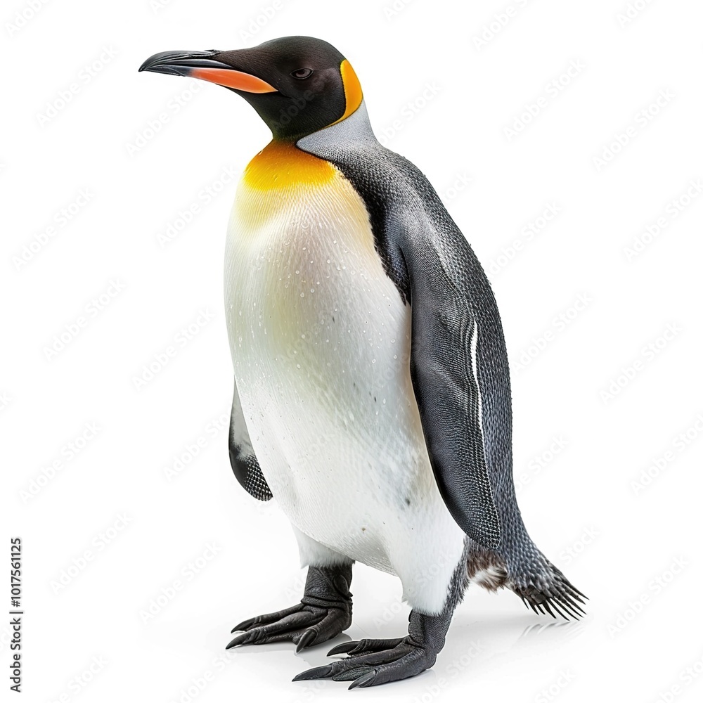 Obraz premium Penguin on a Transparent Background isolated 