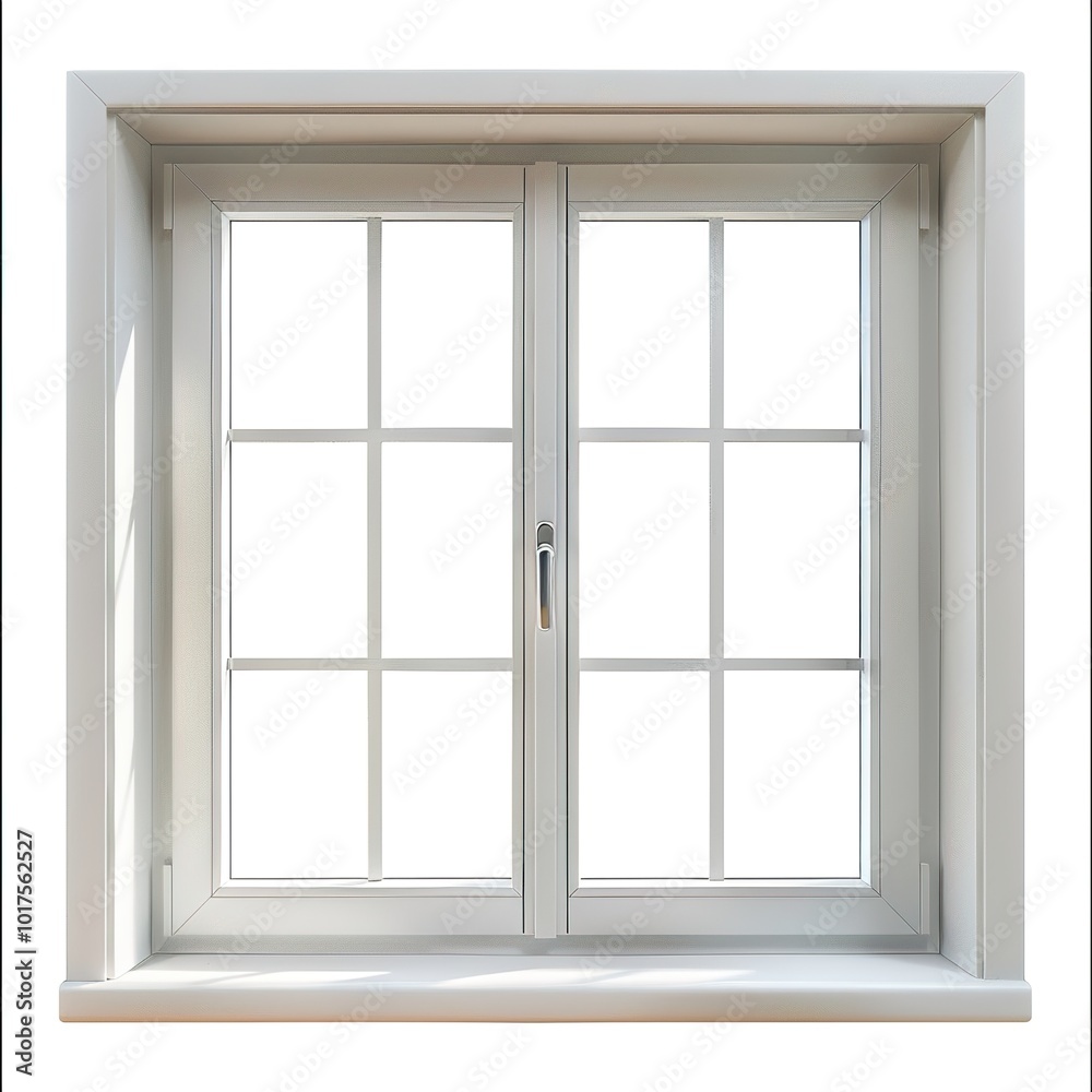 Shadow overlay window isolated on white Shadow overlay window isolated on white