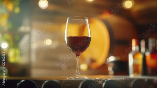 Glass of red wine