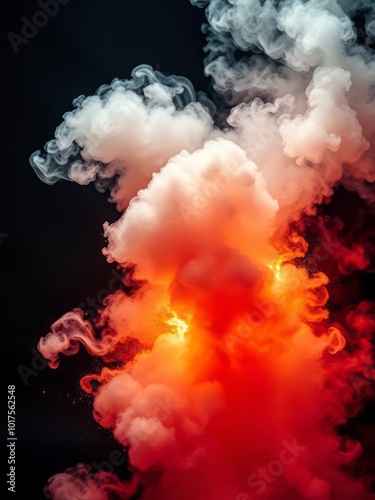 Abstract explosion smoke effect Smoke Explosion Backdrop