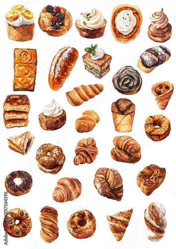 A variety of delicious toasts with different flavors