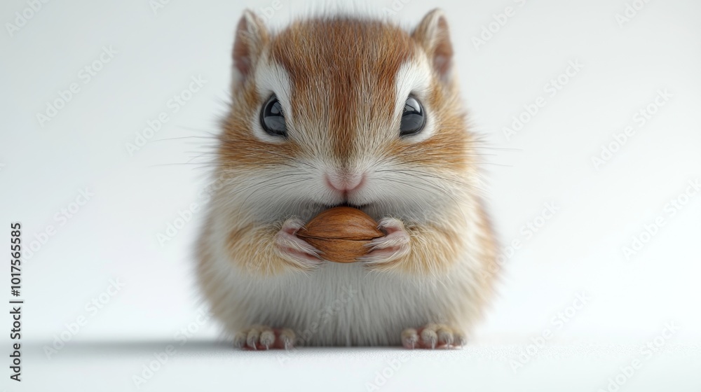 Cute Chipmunk Eating a Nut Cute Chipmunk Eating a Nut