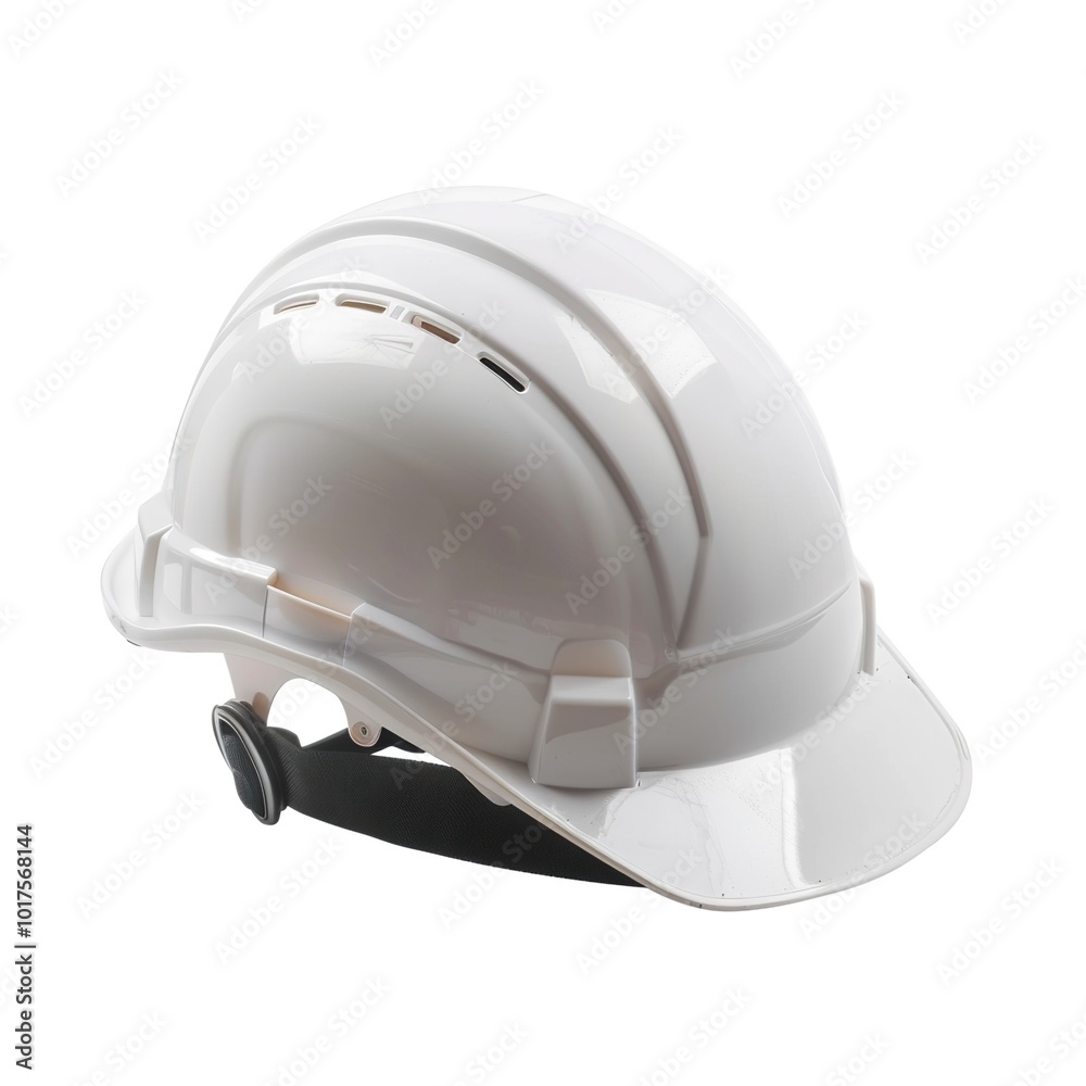 Fototapeta premium white safety helmet isolated on white background 