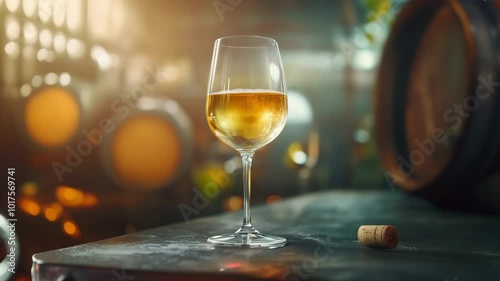 Glass of white wine