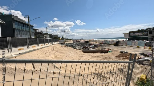 Wallpaper Mural Construction Site at Currumbin Beach Torontodigital.ca