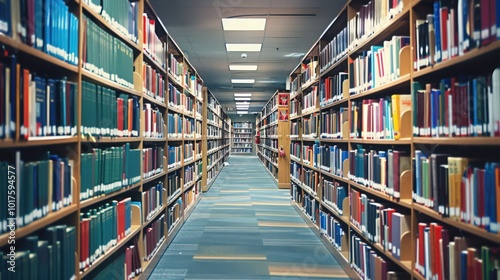 A science library filled with journals, research papers, and reference books, supporting academic and scientific endeavors.